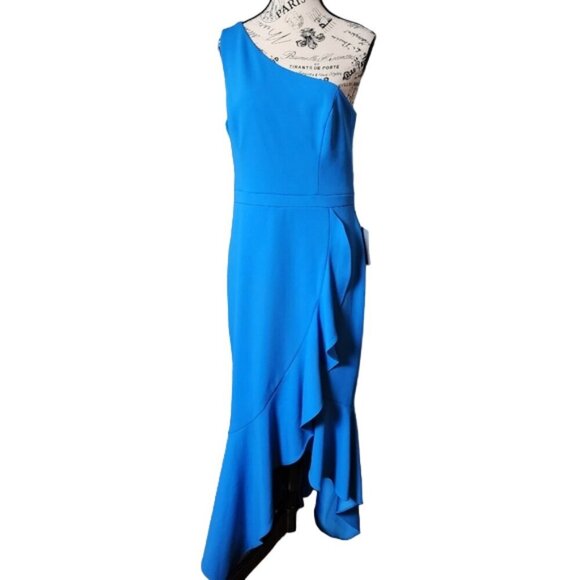 Xscape Women's Blue Dress 4840X NWT 12 - Picture 1 of 15